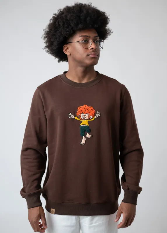 Sweater "Pumuckl" - dunkelbraun